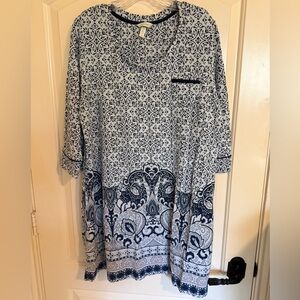 Soma Cotton Blend Sleep Shirt - Size XL